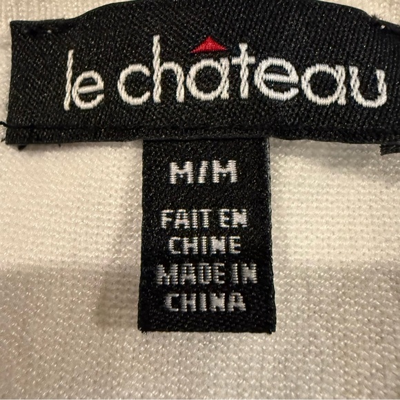 Le Chateau White Cardigan Sweater - Picture 8 of 9